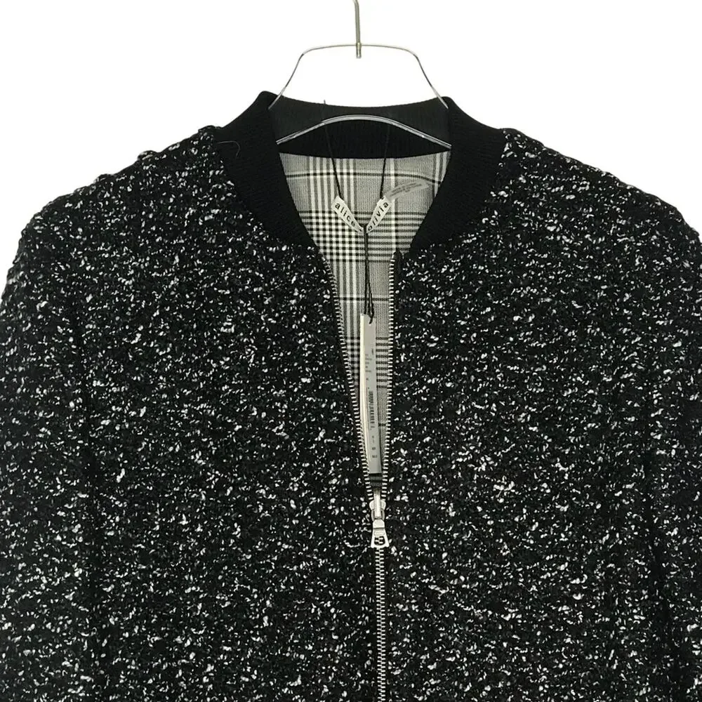 Alice + Olivia Lonnie Reversible Jacket Plaid Black White Size Small NEW